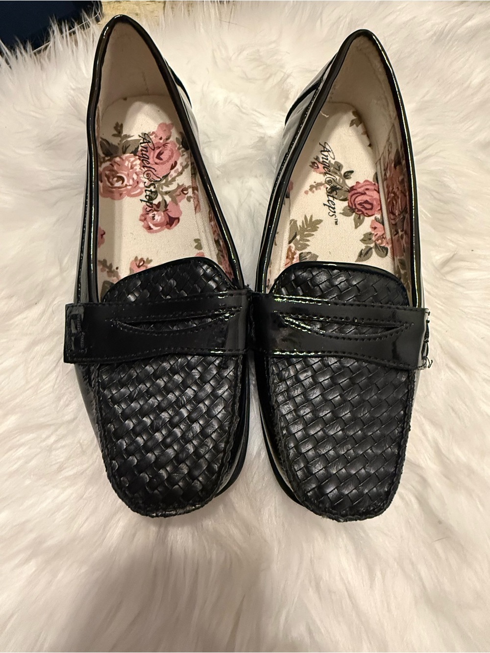 Black Women's Woven Loafers - Angel Steps. Size 5. New, never used.